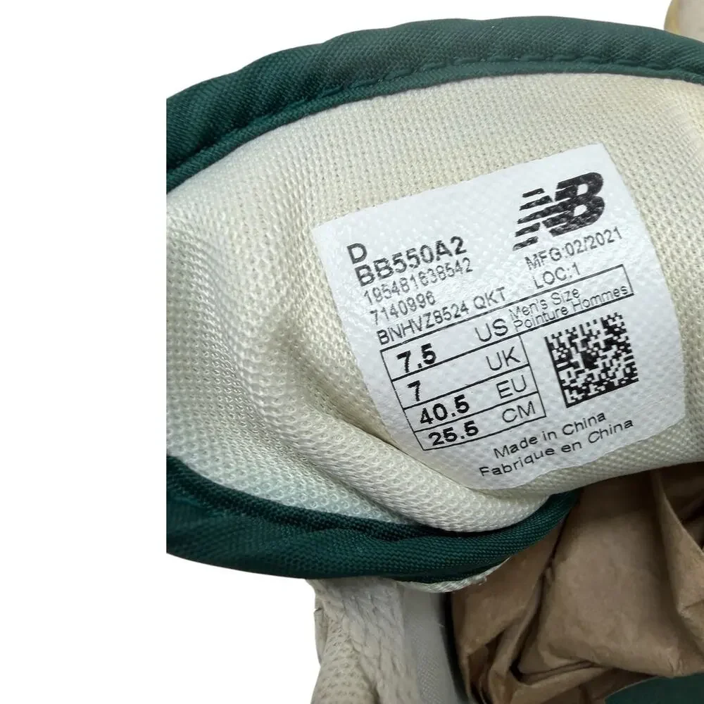New Balance‎ 550 Aimé Leon Dore Natural Green BB550A2 Sneakers Men’s 7.5